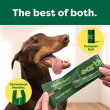 Dog Poop Bags With Handles on a Roll