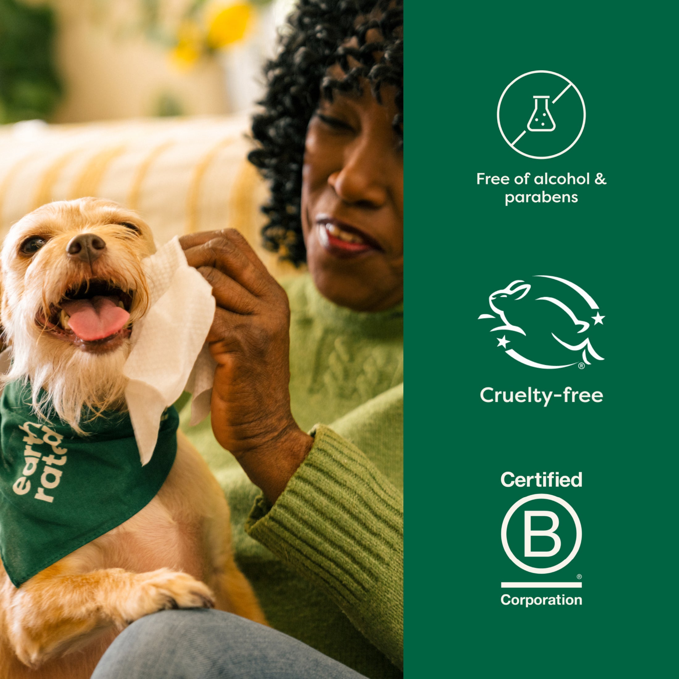 Hypoallergenic, cruelty free and b corp certifications 