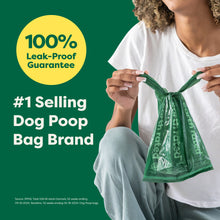 Dog Poop Bags With Handles on a Roll